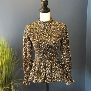 Vici Floral Peplum Blouse